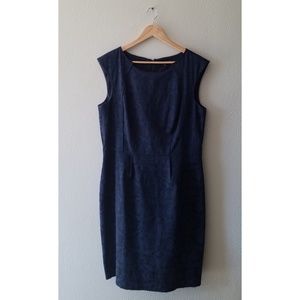 ANTONIO MELANI Dresses - Antonio Melani navy blue brocade sheath dress ANTONIO MELANI Dresses - Antonio Melani navy blue brocade sheath dress